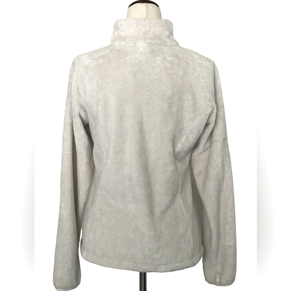 The North Face Fleece Jacket Zipper Pockets Full Zip Cream Color Size Small - Picture 5 of 13